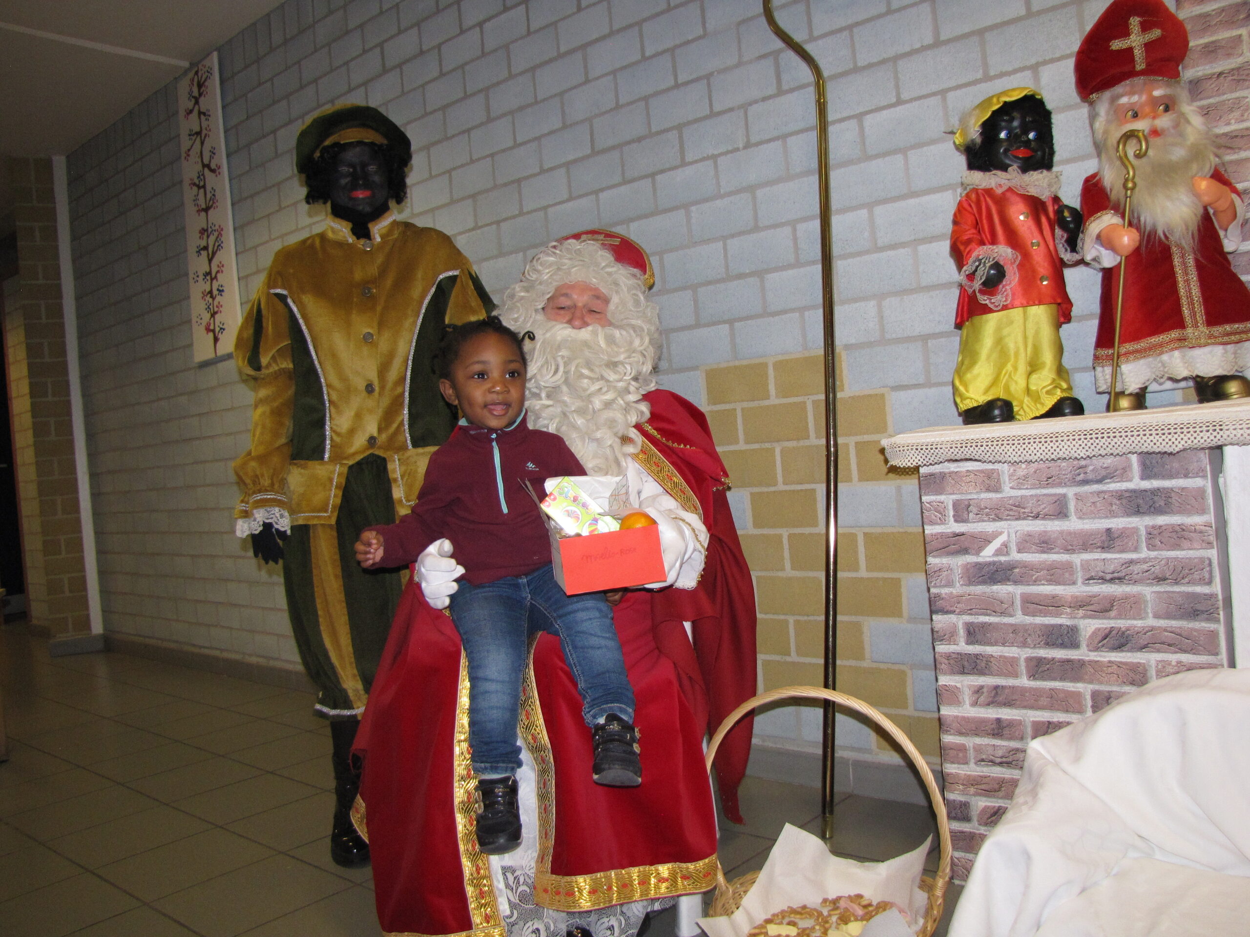 Op de foto met Sint en Zwarte Piet